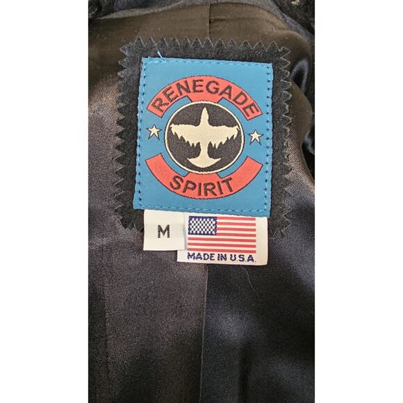 Vintage suede 3/4 Penny Lane jacket fur collar wester concho fringe Made In USA - Picture 7 of 10